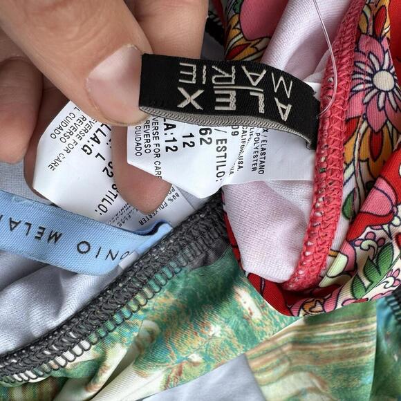 Lot Of 4 New  Swimsuit Bikini Bottoms Sz Womens L Large GIANI BINI Alex Marie - Picture 8 of 9